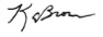 Karen Brown's signature