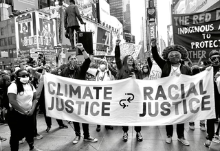 Builder Levy, March for Climate Justice and Racial Justice, 2020