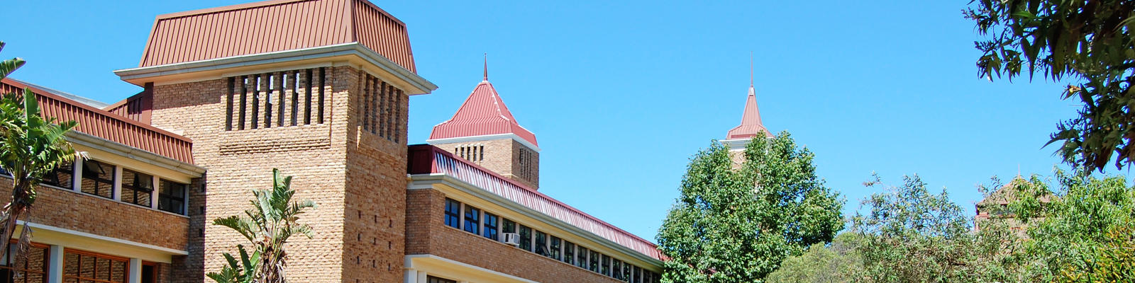 One of the buildings of the University of the Western Cape in Cape Town, Africa